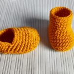Soft Crochet Baby Booties Pattern 7