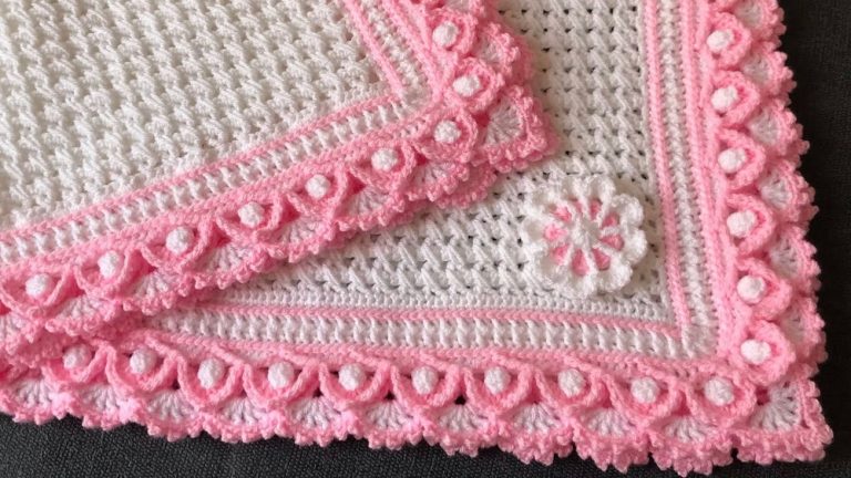Super Crochet Baby Blanket Pattern 8