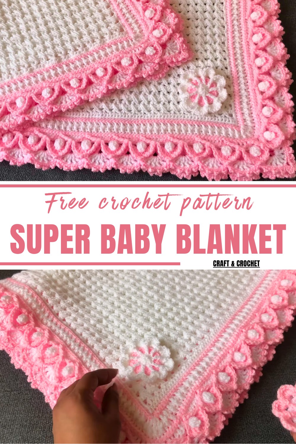 Easy Step-by-Step Crochet Baby Blanket Pattern for Beginners - The Newlywed
