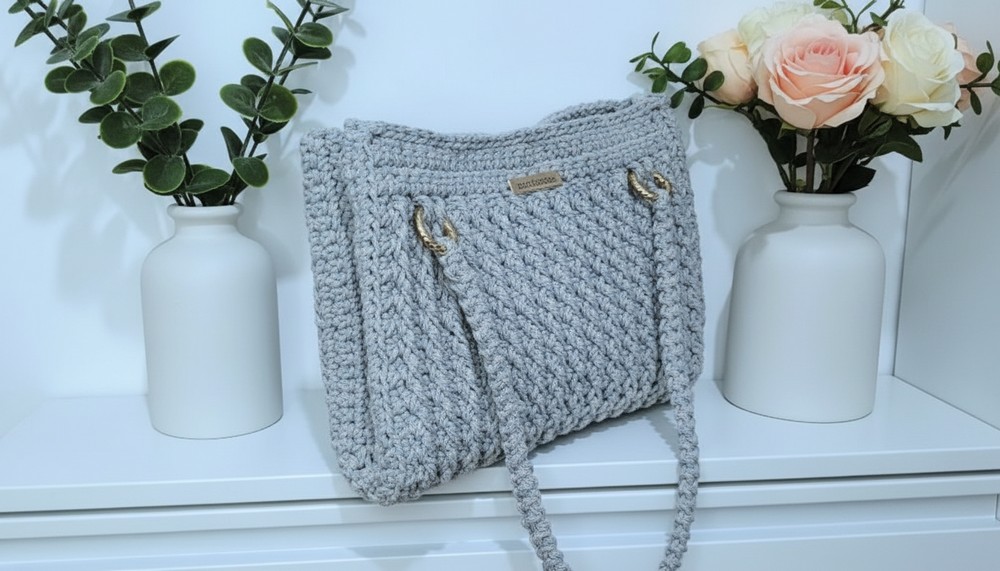 Super Crochet Ribbed Bag Pattern 9