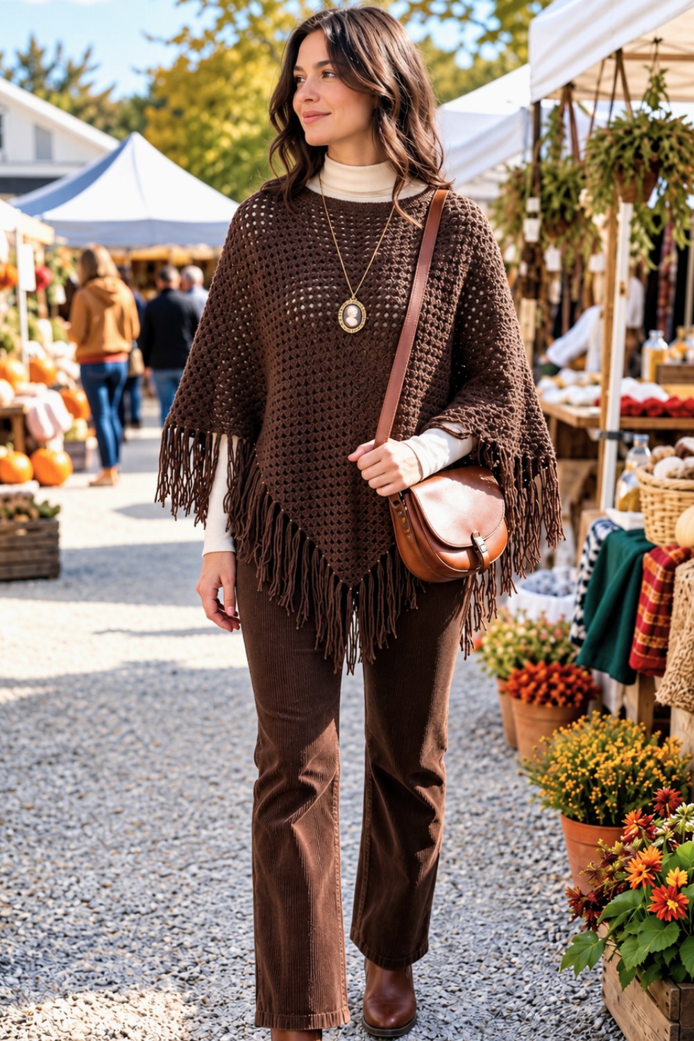 Crochet Granny Poncho Pattern 2